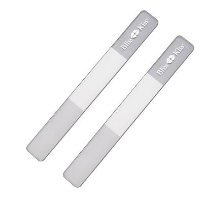 China Eco-friendly Clear Glass Nail File Menhaden With Colorful Crystal Nail Polish Shiner Nano Case For Manicure Cosmetic for sale