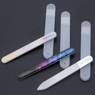 China Crystal Glass Eco-friendly Nail File Best Christmas Gift Nano Nail Buffer for sale