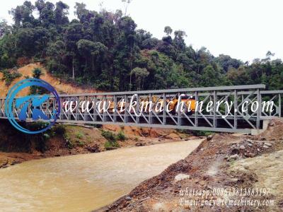 China Permanent Modular Steel Bridge Delta Bridge Long Span Heavy Load BS5400 HA+20HB Extra Wide en venta