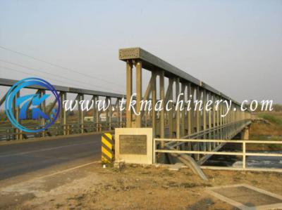 China Puente de acero modular Puente Delta Permanente de larga extensión Carga pesada BS5400 HA+20HB Ancho de 4,2 m en venta