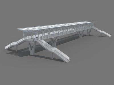 China Steel Pedestrian Bridge Steel Footway Bridge Long Span for sale