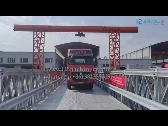 ZB200 S460J0 BS5400 HA+20HB Extra Wide Heavy Load Anti Skid Aggerates Bailey Bridge Long Span