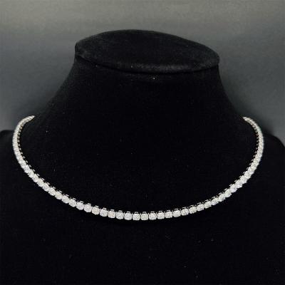 China High Quallity 925 Sterling Silver Hip Hop Moissanite Cuban Link Chain Vvs Moissanite Tennis Chain Thick Moissanite Necklace for sale