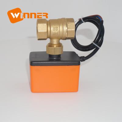 China 1/2“ elektrisches Wasserhaltungs-Steuerventil, Zweiweg-Wasser-Ventil-18-monatige Garantie DC-220v zu verkaufen