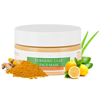 China Wholesale Natural Turmeric Mud Moisturizer Organic Face Brightening Facial Mask for sale