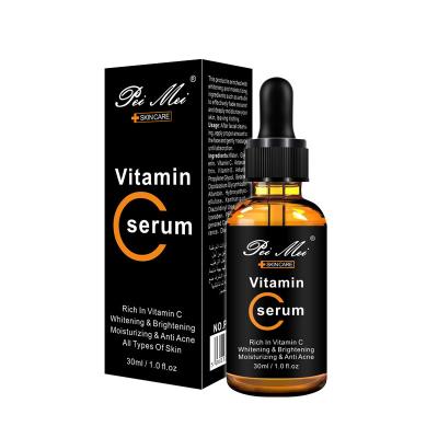 China Natural Organic Skin Revitalizer Private Label Skin Care Vitamin C Face Serum with 20% Hyaluronic Acid and Vitamin E for sale