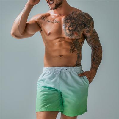 China 2022 New Arriva Antibacterial Breathable Polyester Beach Shorts Custom Logo Swim Men Swim Short Trunks for sale