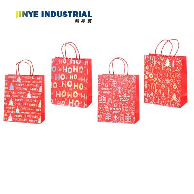 China Recyclable Customized Design Printing Art Paper Gift Shopping Bag For Christmas for sale