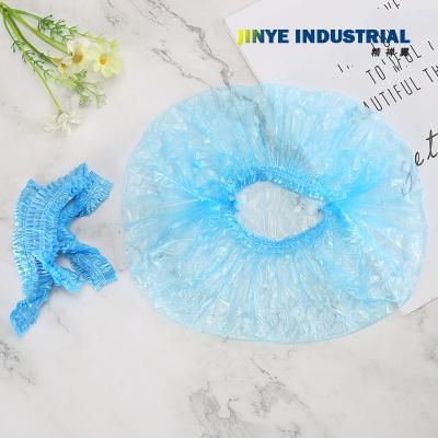 China Disposable Plastic PE Shower-CAPS Bathing-Hat Elastic Clear Travel Hotel Viable For Unisex for sale