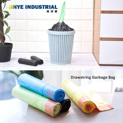 China Disposable Disposable Garbage Bag With Drawstring For Kitchen Garbage Bags for sale