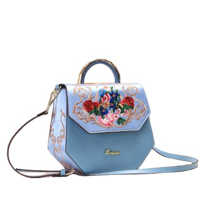 China The best very good textures.color fog process selling good textures luxury handbags for women sequined embroidery ladies bags party female bags for satin face materials for sale