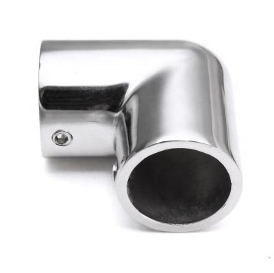 China Marine/Boat/Yacht/Sailboat/Boat/Car Stainless Steel Handrail Marine Grade 316 Heavy Duty 2 Way Boat Accessories Fitting 90 Degree Elbow Tube Mount Hardware for sale