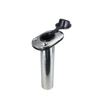 China Chinese Made Marine Hardware Stainless Steel Fishing Rod Holder Flush Mount Marine/Boat/Yacht/Yacht Sailboat/Boat/Car 30 Degree with Cover w/ Hat Cap for sale