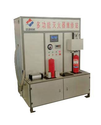 China Fire extinguisher maintenance equipment new product, dry powder fire extinguisher filling machine workshop maintenance machine for fire extinguisher for sale