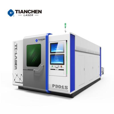 China TC Raycus P3015 Head Fiber Laser Cutting Machine Water Cooled Fiber Cut Metal Machinery for sale