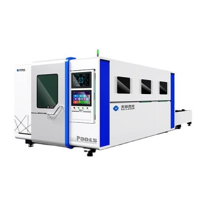 China Laser CUTTING 1000w 2000w 3000w 3015 Whole Cover Fiber Laser Cutting Machine With Exchange Platform for sale