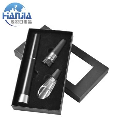 China Viable Competitive Price 3pcs Air Pressure Vacuum Wine Bottle Opener Gift Set for sale