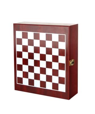 China Stainless Steel& luxury china manufacturer zinc alloy wooden box accessories wine opener gift set with chess set for 3bottles for sale