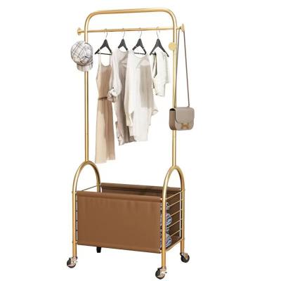 China Morden Reasonable Price Floor Hanger With Mobile Wheel Hanger Drying Rack for sale