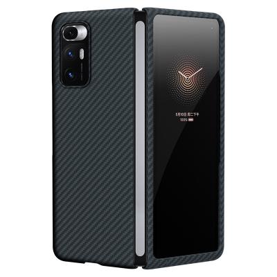 China Shockproof For Xiaomi MI MIX Fold Back Cover Capa Fundas Original Real Carbon Case 5G Ultra Thin Aramid Fiber for sale