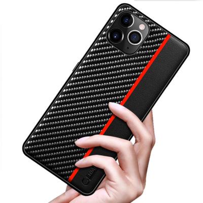 China 2020 New Shockproof Protect Case For IPHONE 11 Pro Max Cover Fiber Textured Leather Back Case For IPHONE 12 X S XR 8 7 6 Plus SE For IPHONE 11 Pro Max for sale