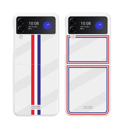 China Shockproof For Samsung Z Flip 3 Mobile Phone Case Flip3 Ultrathin Folding Anti-drop Painted PC TB Limited Edition Inclusive Back Cover for sale