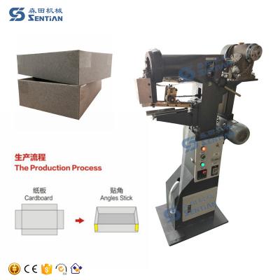 China Hot-Melt Tape Box Corner Pasting Machine Rigid Corner Pasting Machine à venda