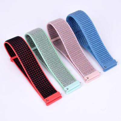 China Flexible Fashionable Nylon Watch Strap 22mm For Samsung For Huawei 20mm Watch Strap for sale