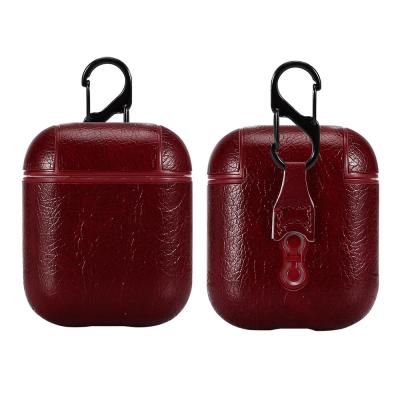 China New Design Anti-drop BEC-8 Cell Accessories Case Leather Bag For Airpod Earphone Funda Case for sale