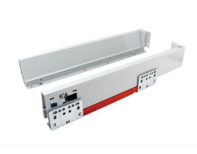 China ODM Designs DUPONT Slim Metal Drawer Boxes Soft Close Double Wall Drawer Slide for sale