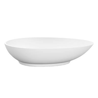 China Good Quality Durable Egg Shape Modern Design Luxury Bathroom Slim Hole Single Sink Rim Counter Basin for sale