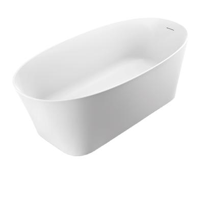 China Good Quality Matte Finish Bathcub Pure White Freestanding Solid Outdoor Modern Bathtub for sale