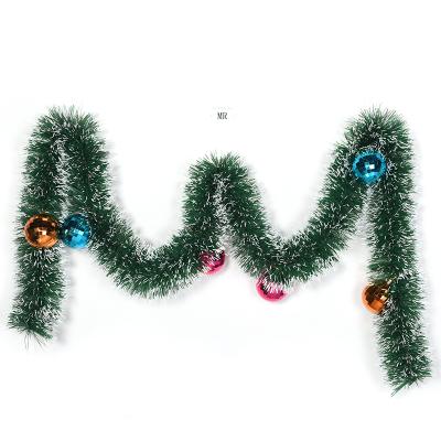 China New Products PET Christmas Tree Decorate Green Tinsel Garland Glitter Garland Party Christmas Garland for sale