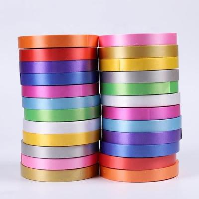 China Wholesale Viable Single Color Balloon Wedding Room Decoration PP Ribbon 1.2cm*50m for sale