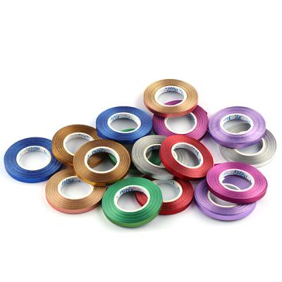 China 5mm10M Factory Eco-friendly Wholesale Gift Box Packing Solid Color Matte Ribbon Roll for sale