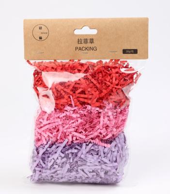 China Simple Design ANTISTATIC Fashionable Colorful Filling Shredded Paper Fold Shredded Paper for sale