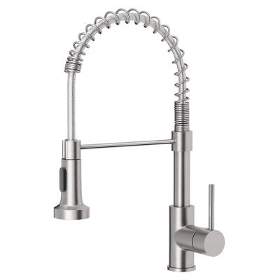 China Pull Out Spray American Swept Wholesale Goods Health Water Saving Kitchen Mixer Tap for sale