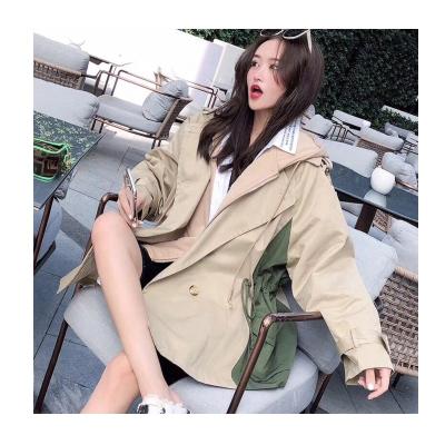 China Women's Anoraks Women's Long Coat Long Coat Winter Warm Women's Khaki Long Coats Sustainable Women's Faux Three Ditch Coats for sale