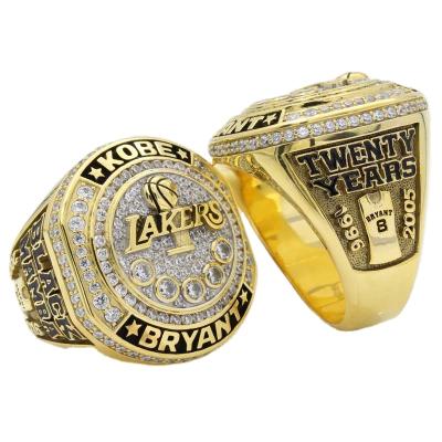 China Wholesale High Quality CLASSIC Lakers Kobe Bryant 20th Anniversary Retired Championship Rings for sale