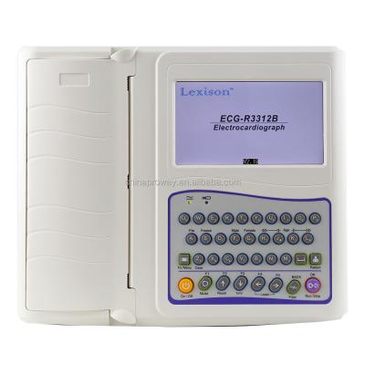 China High Quality Yes Lead 12 Channel Portable Electrocardiograph ECG Machine ECG-R3312B for sale