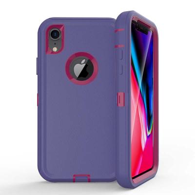 China wholesale New Arrival Anti-fall 3 in 1 Armor Hybrid Tpu Pc Defender Phone Case For Iphone Xs Xr MX for sale