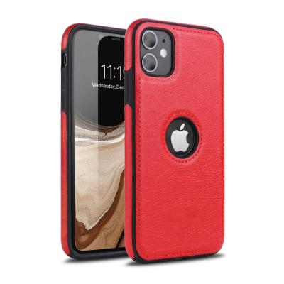 China Luxury Business Phone Accessories Case Leather TPU Phone Case For iPhone 11 for sale