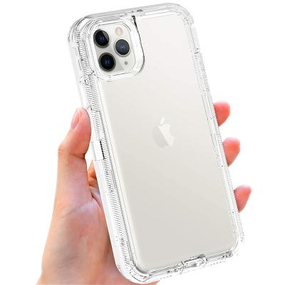 China Anti-drop GSCASE 3 in 1 Clear Robot Phone Case For Iphone 12 Pro Max Transparent Mobile Phone Cover Wholesale for sale