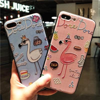 China PC+TPU Bumper For VIVO V7 Plus Case, 3D Relief Carving Cartoon Printing Slim Soft TPU Frame Hard PC Back Cover For VIVO V7 Plus for sale