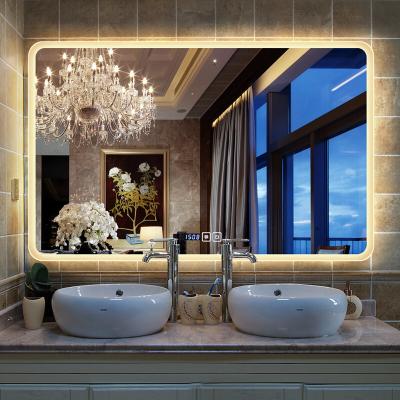 China 2022 Hot Selling Ip44 Mirror Anti-fog Device Waterproof Smart Backlit Bathroom Magnifying Led Mirror For Hotel for sale