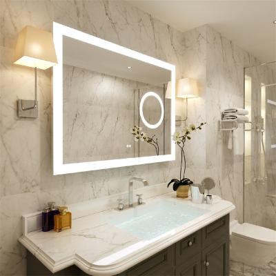 China Espejos Scam Luz Inteligente Tactil Led Touch Maquillaje Magnifying Smart Mirror For Bathroom for sale