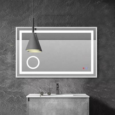 China Smart time-temperature magnifying mirror defog wifi touch switch for Led mirror light bathroom for sale