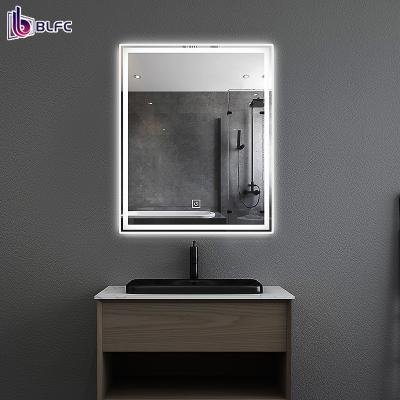 China Beauty Hair Salon Furniture Equipment Mirror Magnifying Station Styling Mirror Haridresser Salon Led Station Mirrors With Led Light for sale