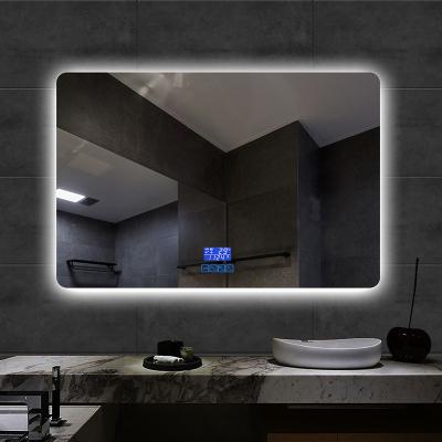 China Modern Magnifying Style Metal Frame Mirror Black Gloden Color Bathroom Mirror Home Hote Decoration for sale