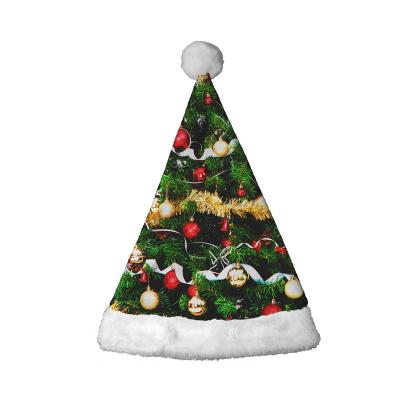 China 2021 Latest\Fashion New Year Christmas New Santa Claus Hat Thicken Children\`s Gifts Printed Happy Decor Merry Christmas Mini Xmas Hat For Pet for sale